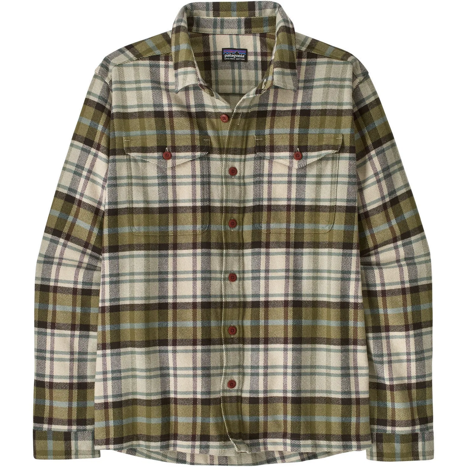 Рубашка с длинным рукавом на пуговицах Fjord Flannel Patagonia, Rising Storm/Weathered Stone