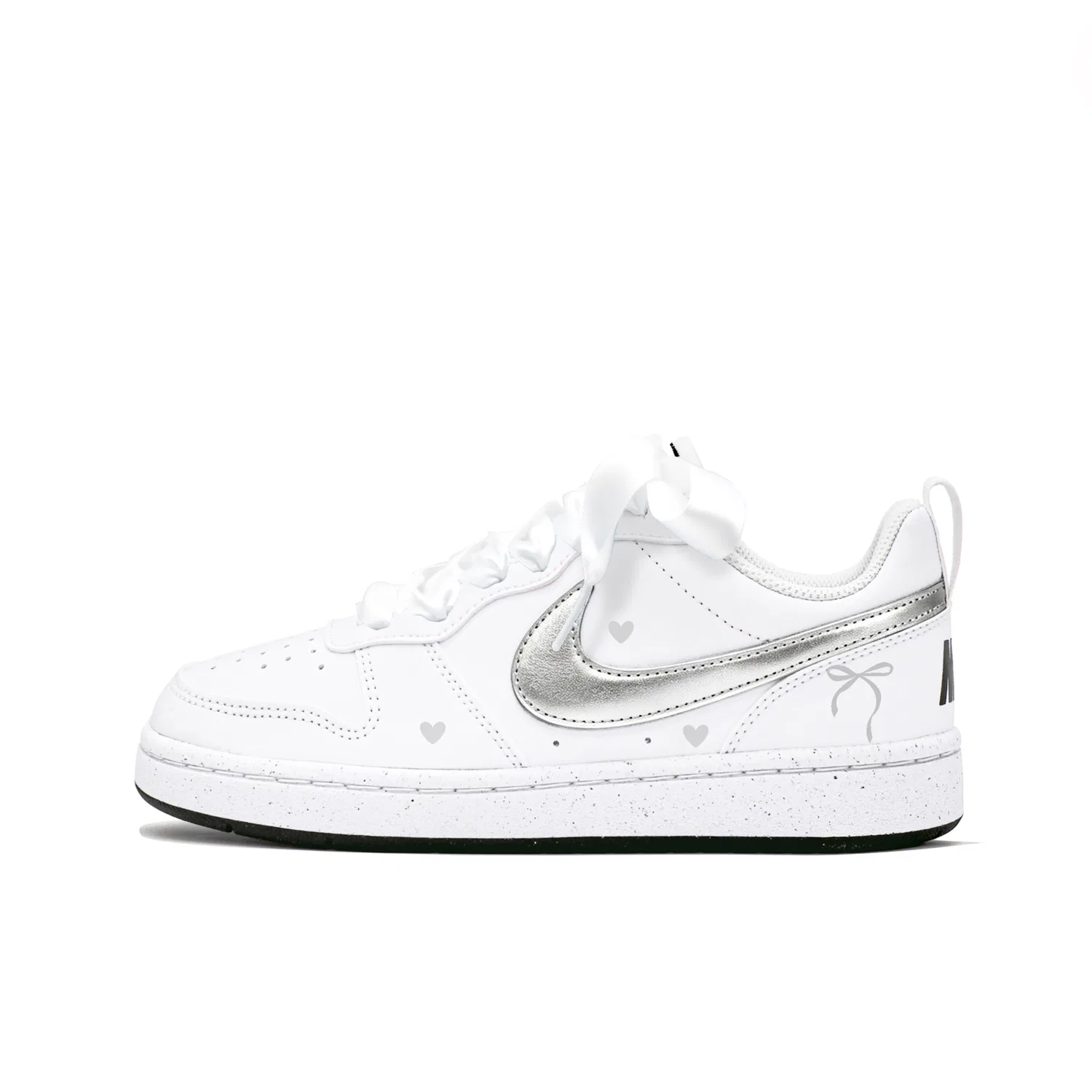 Детские кроссовки для скейтбординга Nike Court Borough, Silver White