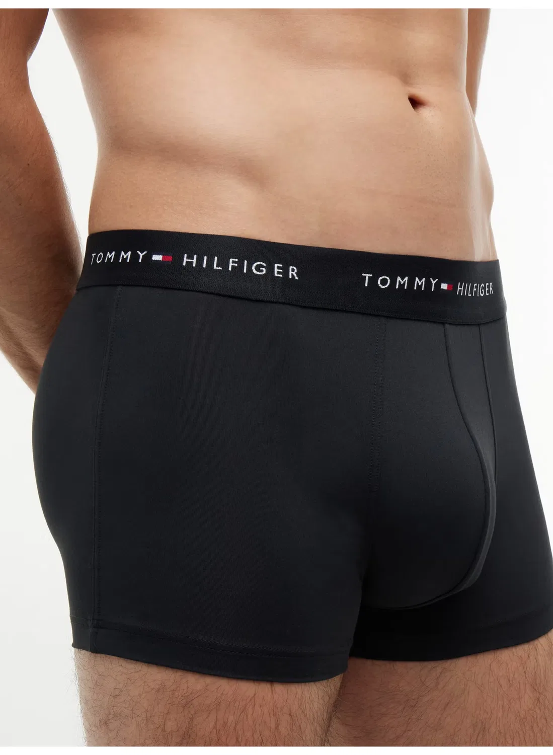 Трусы-боксеры с влагоотводящими свойствами, комплект из 3 штук, Tommy Hilfiger, черный — фото 4