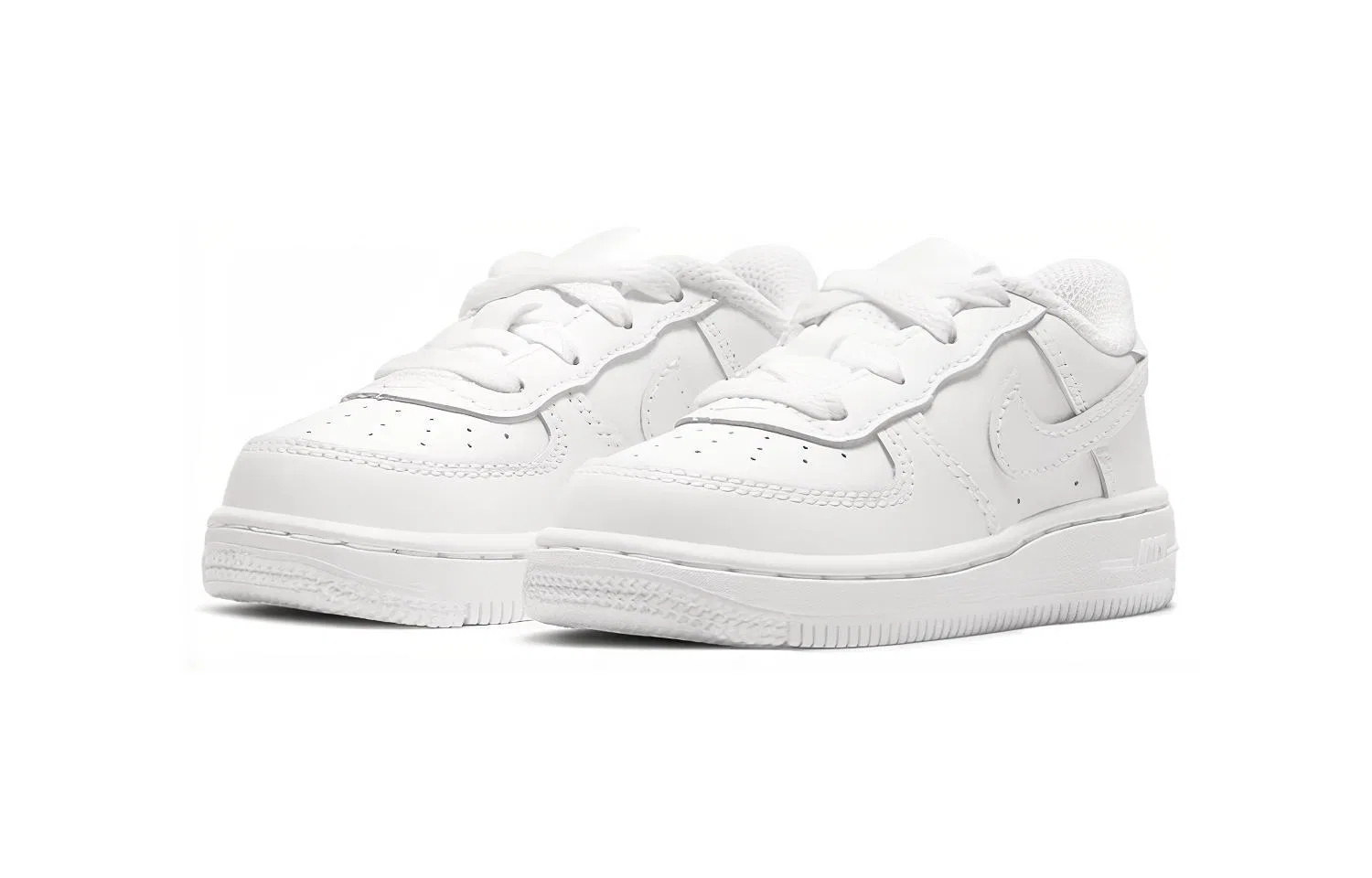 Детские кроссовки Nike Air Force 1 Low LE Triple White TD, Белый — фото 4