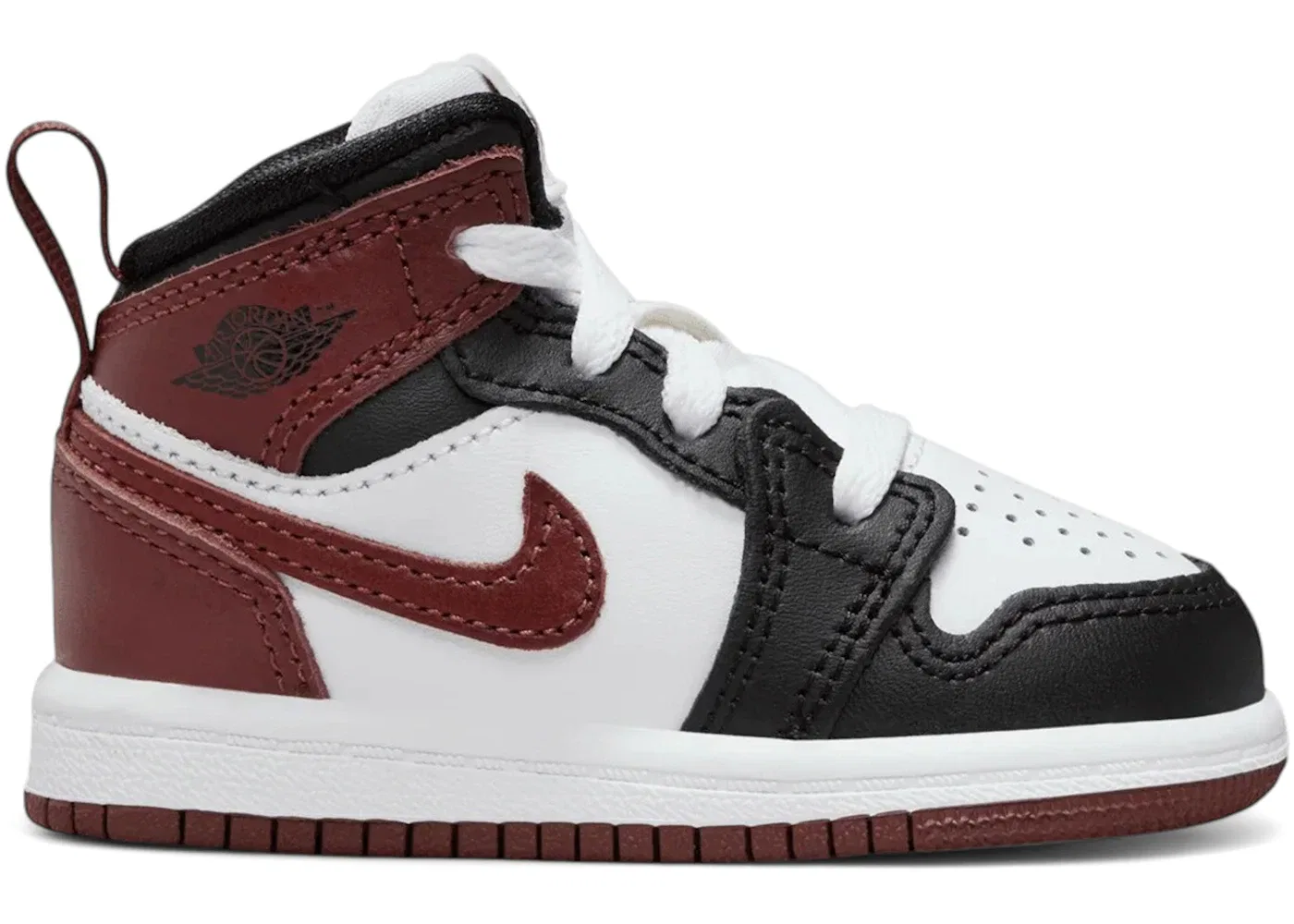 Детские кроссовки Lifestyle Jordan 1 Mid SE Jordan, White/Black/Dark Pony