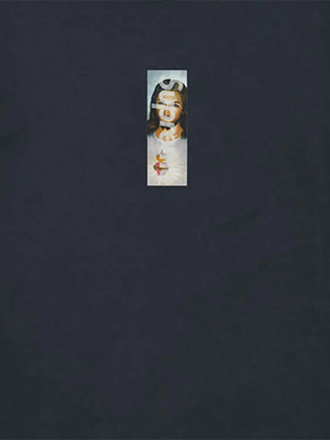 Синяя футболка Prayer Card Box Logo Supreme, синий — фото 2
