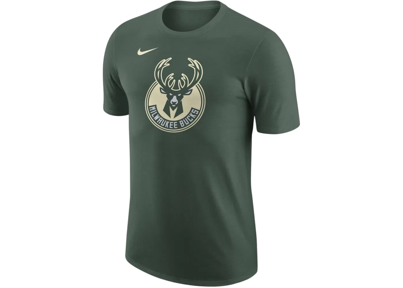 Мужская футболка с логотипом Milwaukee Bucks Nike T-shirt, Green Cream