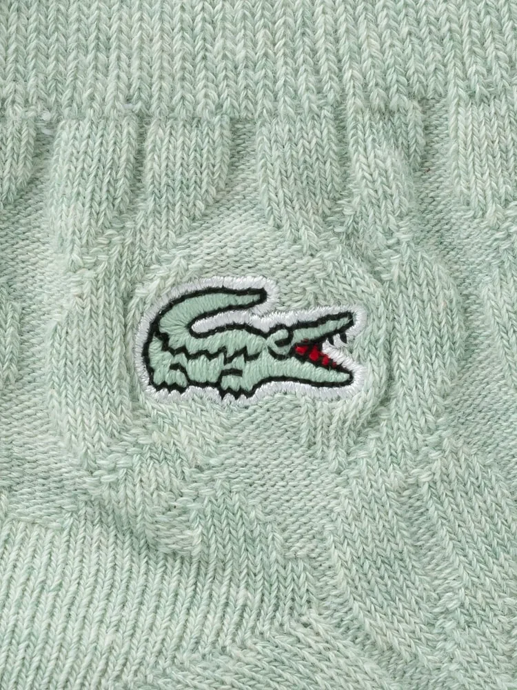 Носки женские LACOSTE RA034E, кабельные, зеленые — фото 2