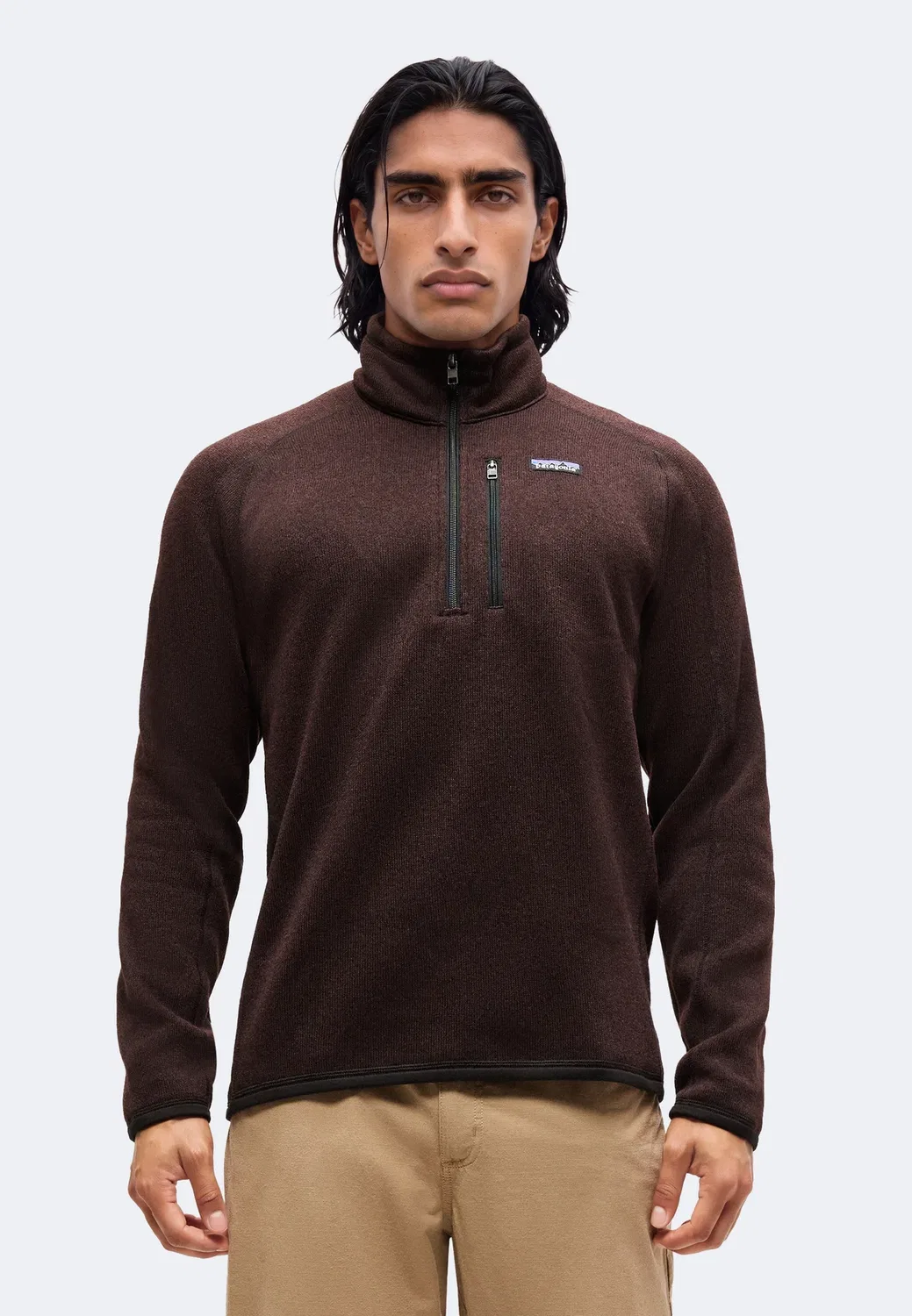 Свитер Better с молнией на четверть длины - флисовый джемпер Patagonia, Den Brown