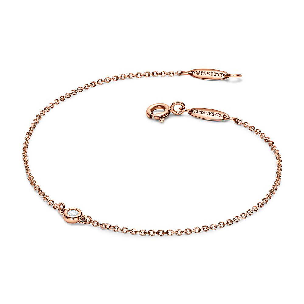 Браслет Tiffany & Co. Elsa Peretti Diamonds by the Yard Bracelet, розовое золото — фото 2