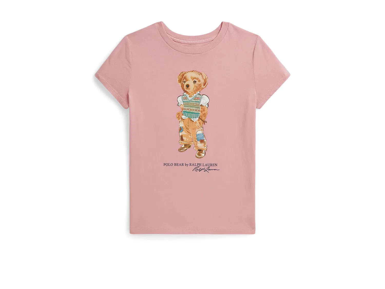 Футболка Polo Bear из хлопкового трикотажа (для маленьких и больших детей) Polo Ralph Lauren Kids, Adirondack Rose