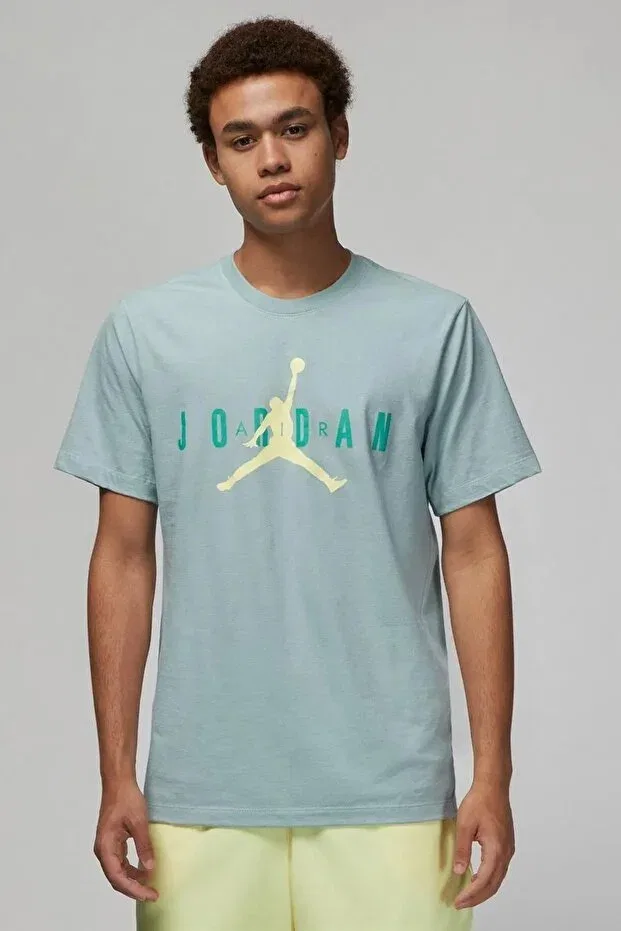 Женская футболка хлопковая Nike Jordan Air Wordmark Graphic T-Shirt, Green