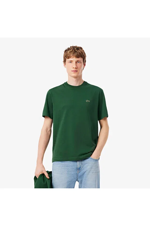 Мужская футболка хлопковая Lacoste, Green