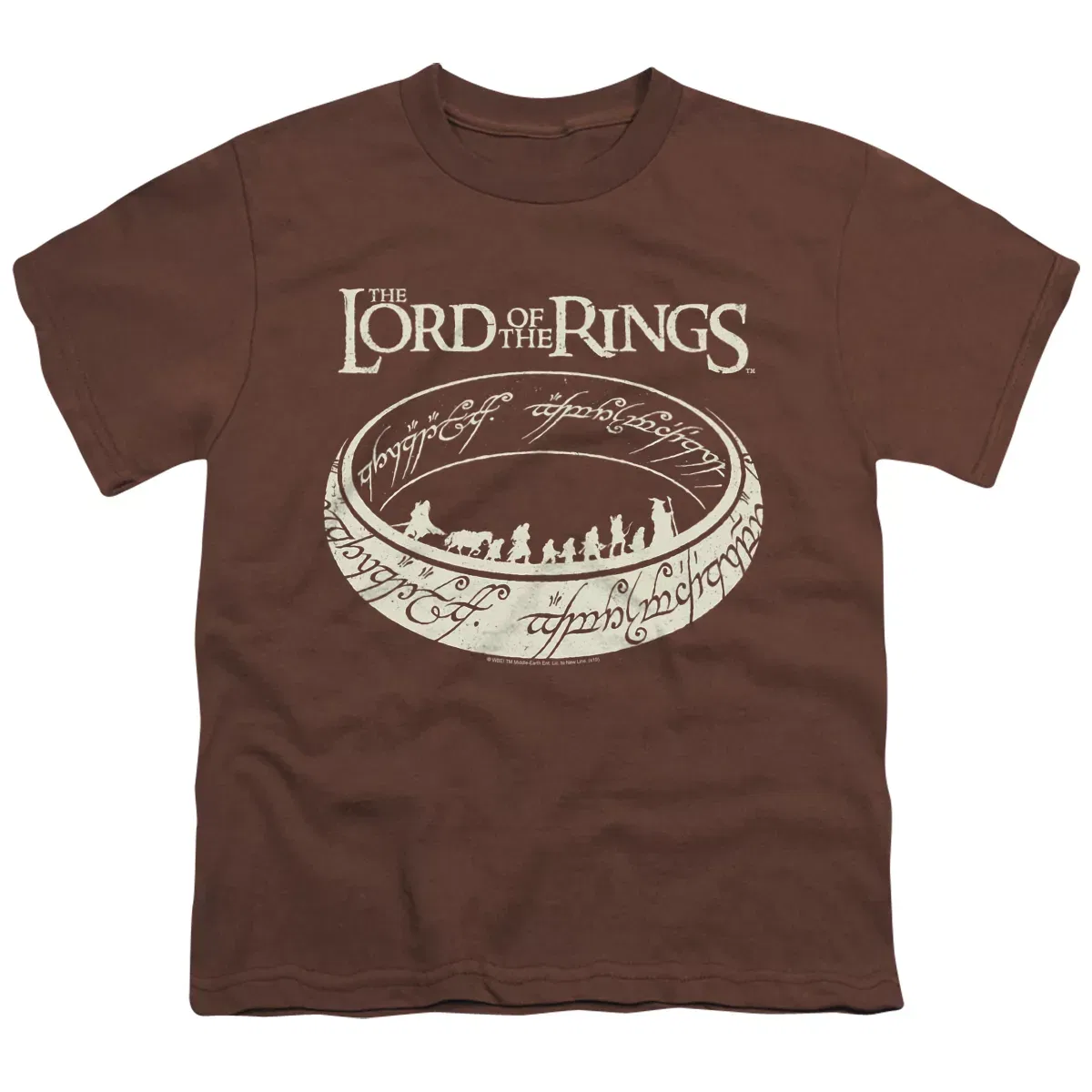 Детская футболка для мальчиков с принтом Lord Of The Rings The Journey The Lord of the Rings, Coffee
