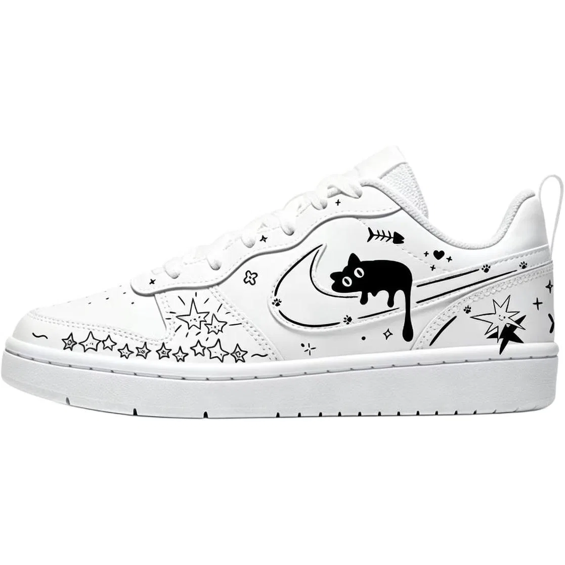 Детские кеды с принтом Nike, Black White