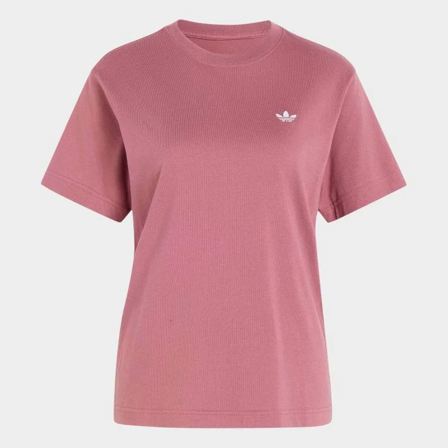 Женская футболка из хлопка adidas ESS Tee, Розовый — фото 3