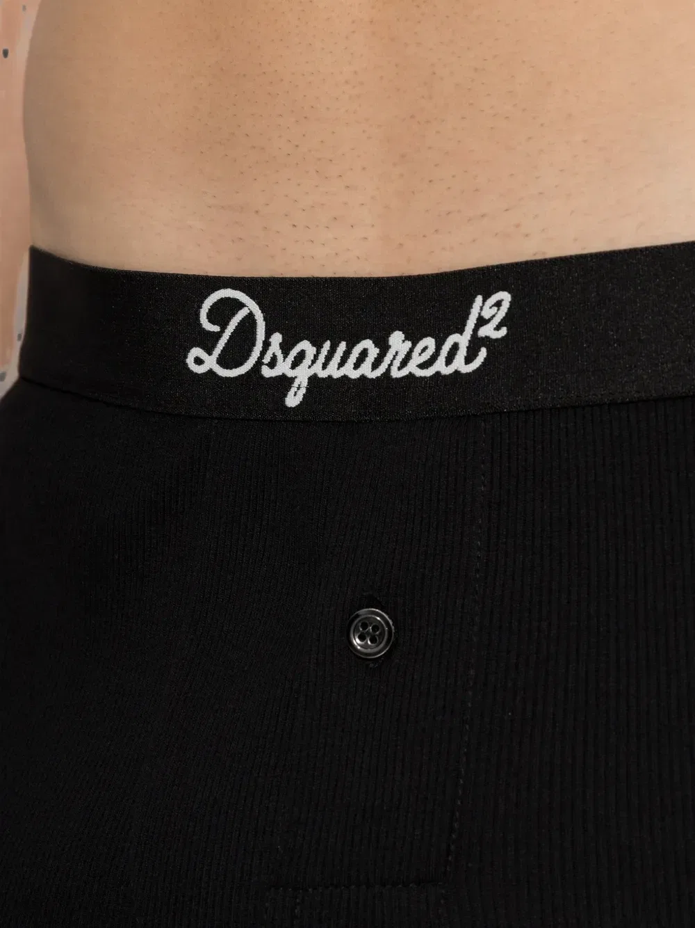 Боксеры в рубчик с логотипом DSQUARED2, черный — фото 4
