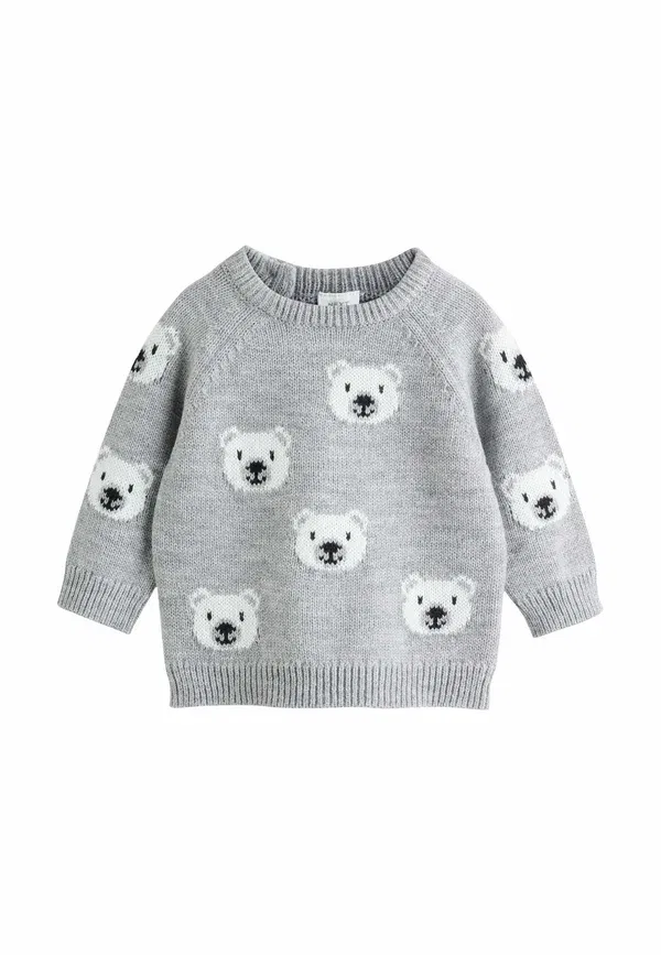 Комплект из джемпера и брюк с животными Regular fit - set - jumper Next, Grey Bear, серый — фото 2