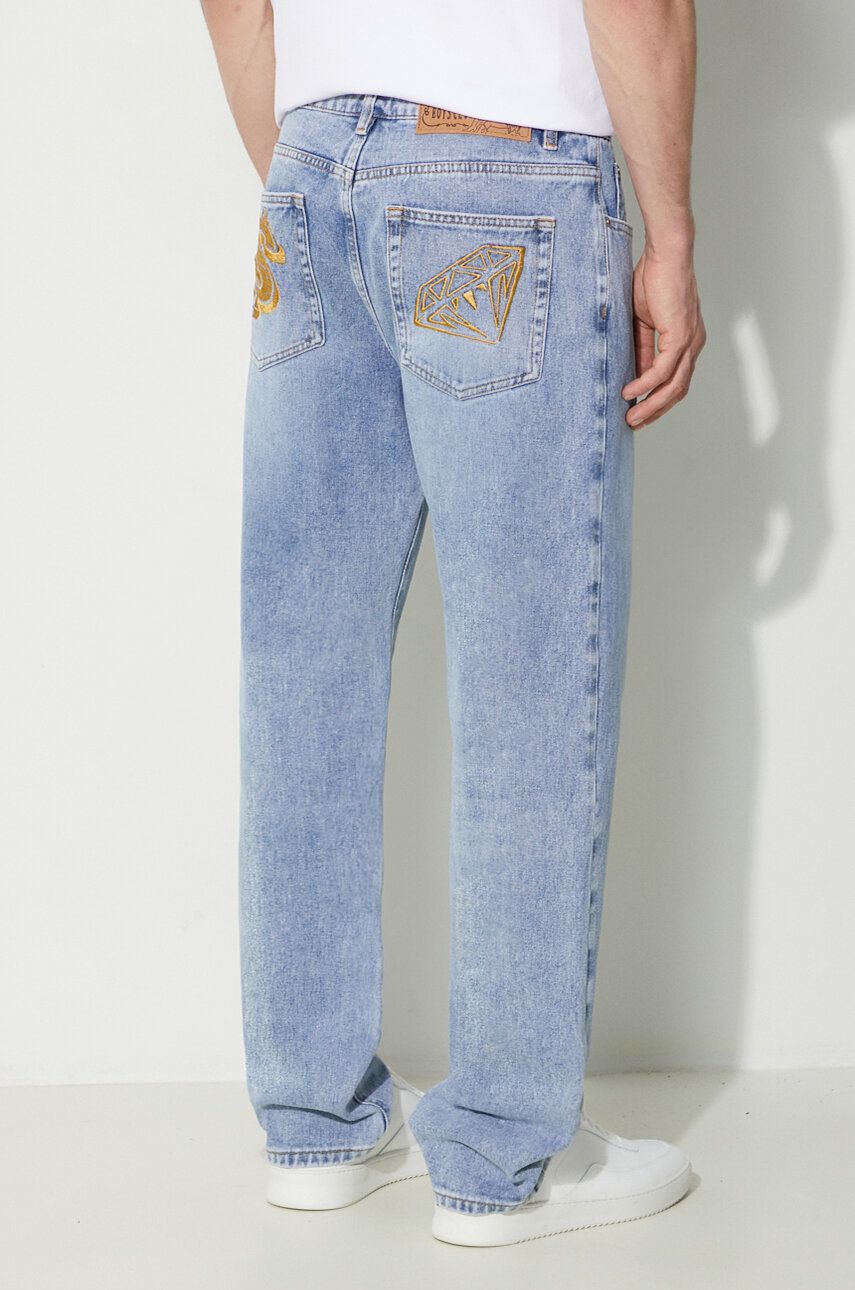 

Джинсы из DENIMа с вышивкой Diamond & Dollar Billionaire Boys Club, синий