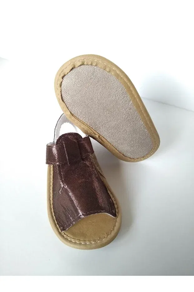 Детские ботиночки для девочек из экокожи Babyhola, Brown