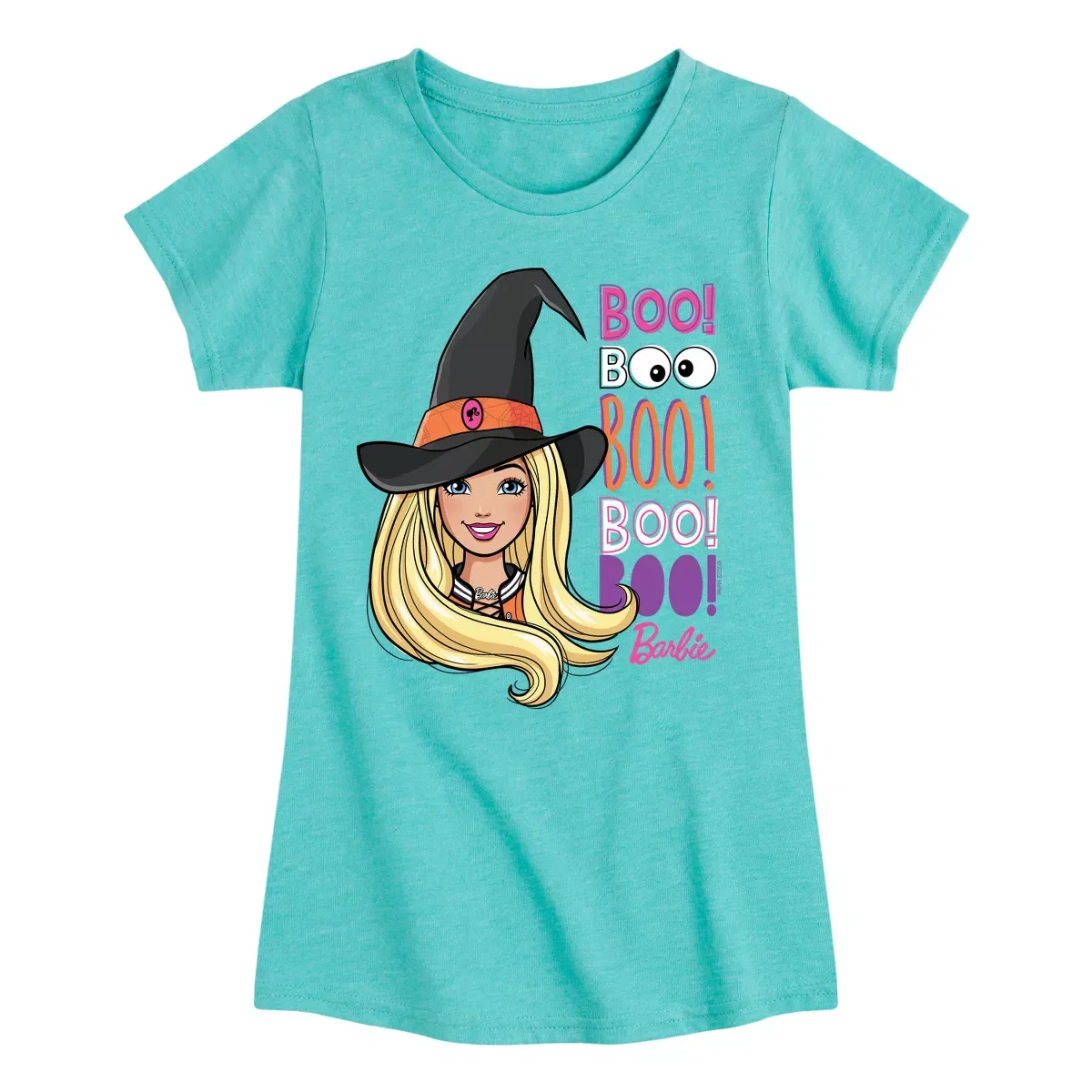 Детское платье-футболка для девочек с принтом Barbie Witch Barbie, Turquoise