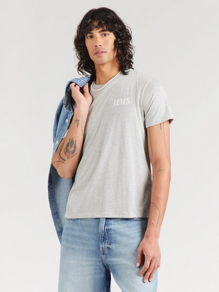 Футболка LEVI'S Regular серого цвета — фото 2