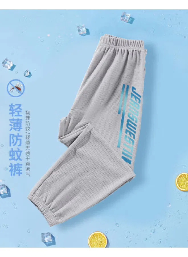 Штаны летние тонкие с защитой от комаров свободные для мальчиков Jeanswest, серый