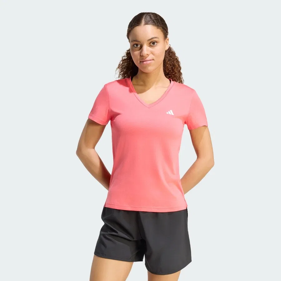 Спортивная футболка ADIDAS PERFORMANCE Performance Shirt 'Essentials' малинового цвета — фото 2