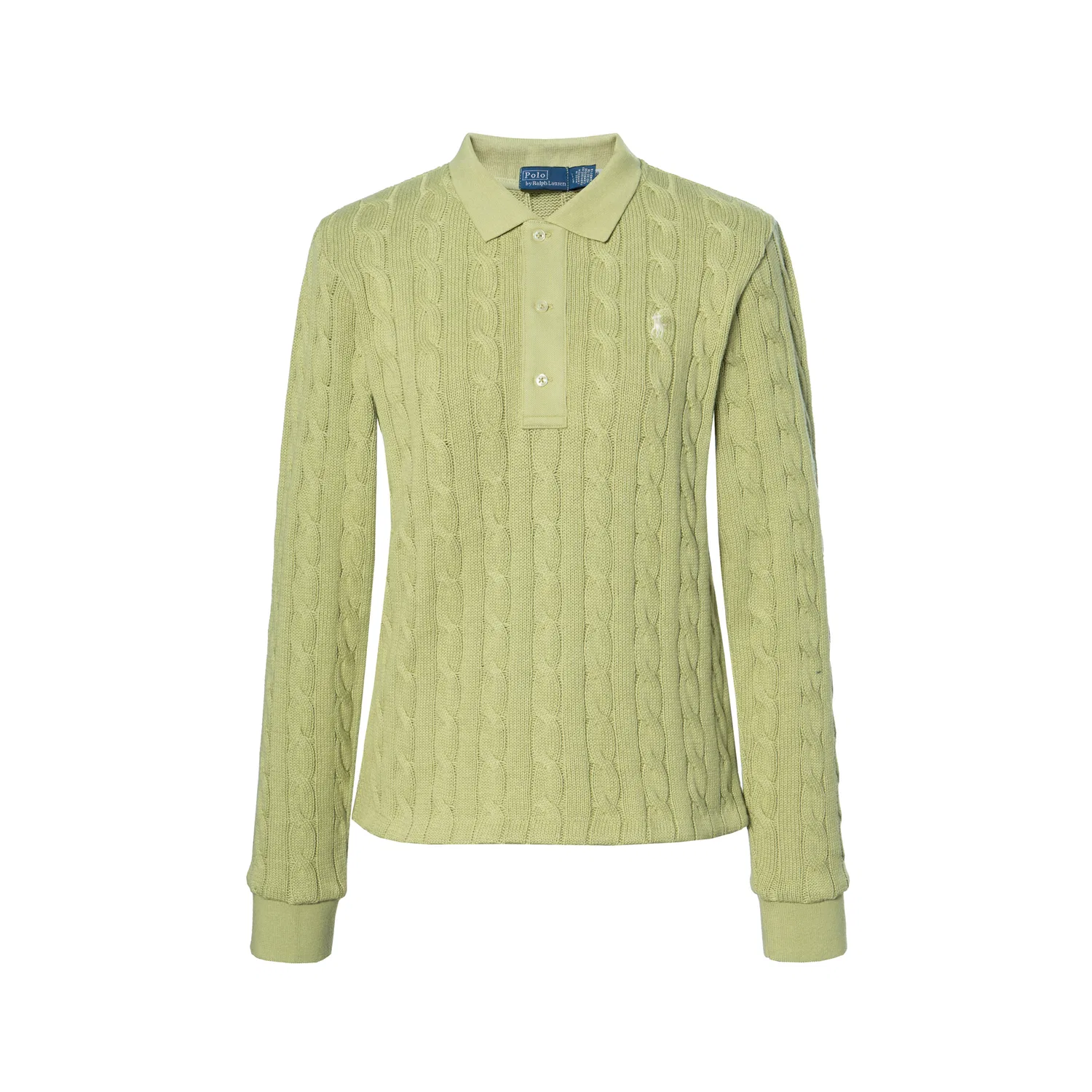 Свитер с косами поло, Polo Ralph Lauren, Light Olive