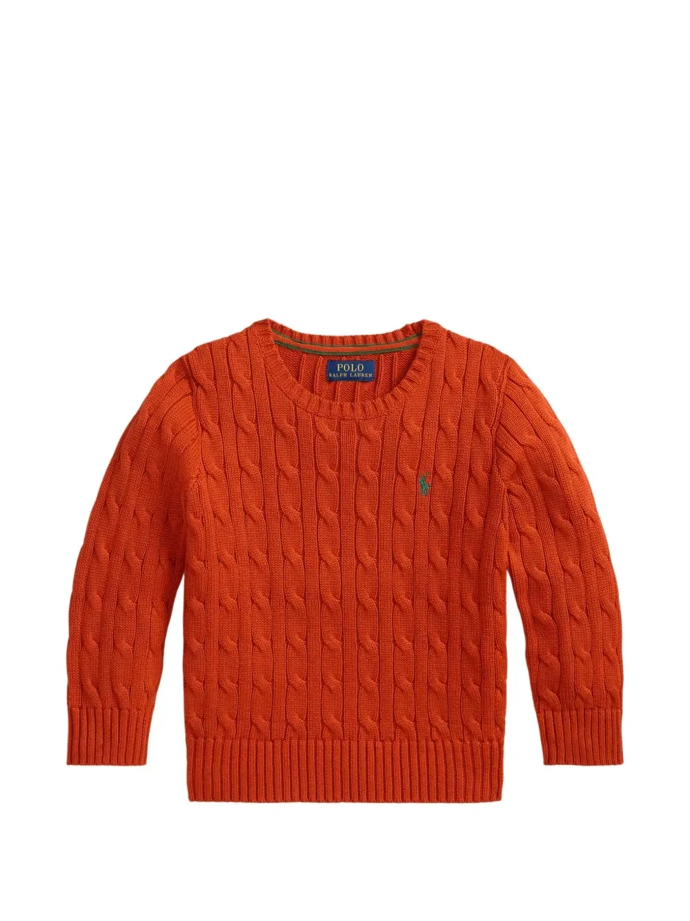 Джемпер фактурной вязки Polo Ralph Lauren Kids, оранжевый