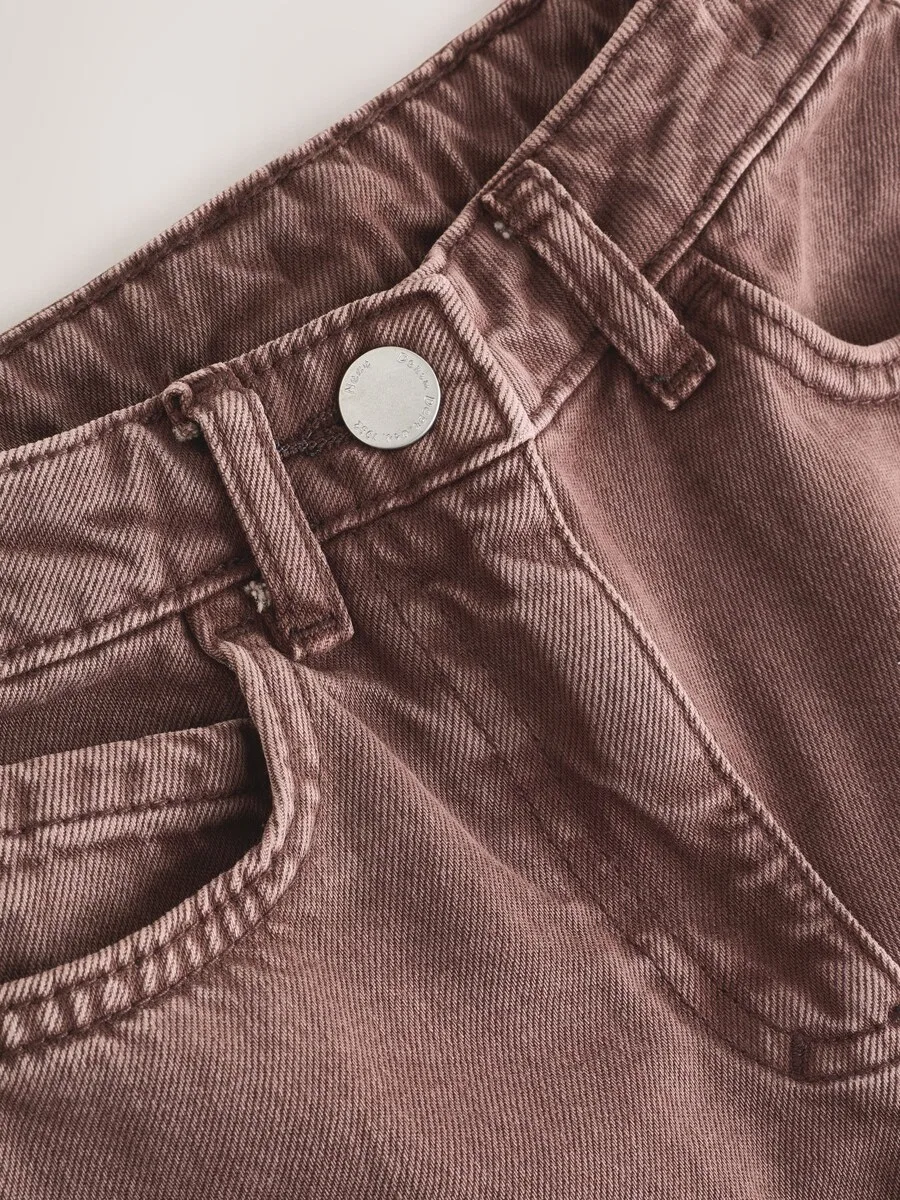 Джинсы Next Wide leg Jeans шоколадного цвета — фото 3