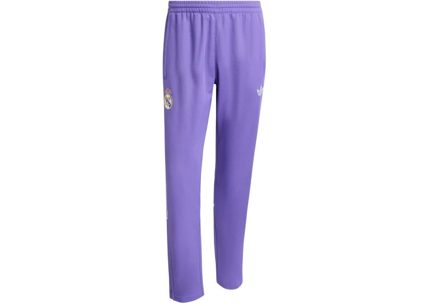 Мужские спортивные штаны с принтом Real Madrid Lfstlr Track Pant Adidas, Purple Rush