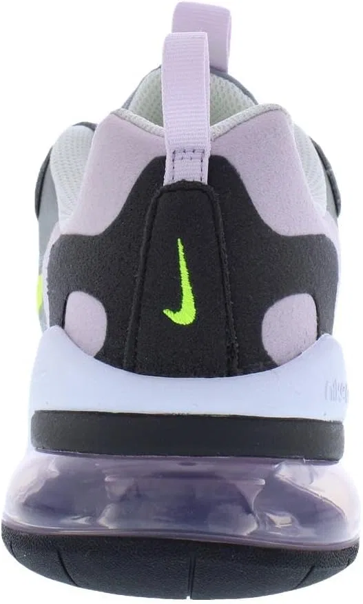 Детские кроссовки для мальчиков Air Max 270 React Nike, Particle Grey Lemon Venom Iced Lilac Off Black — фото 4