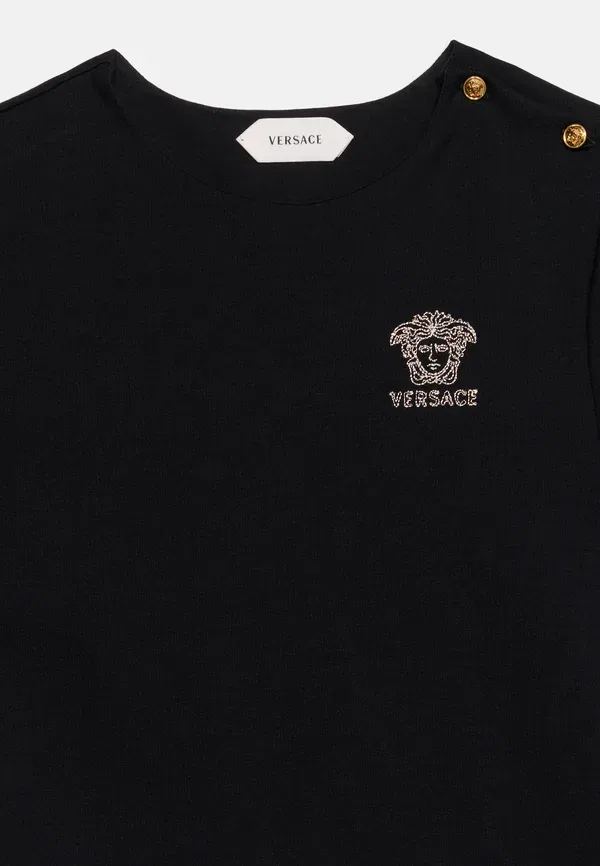 Платье Punto Milano с вышивкой Медузы - трикотажное платье Versace, черный — фото 4