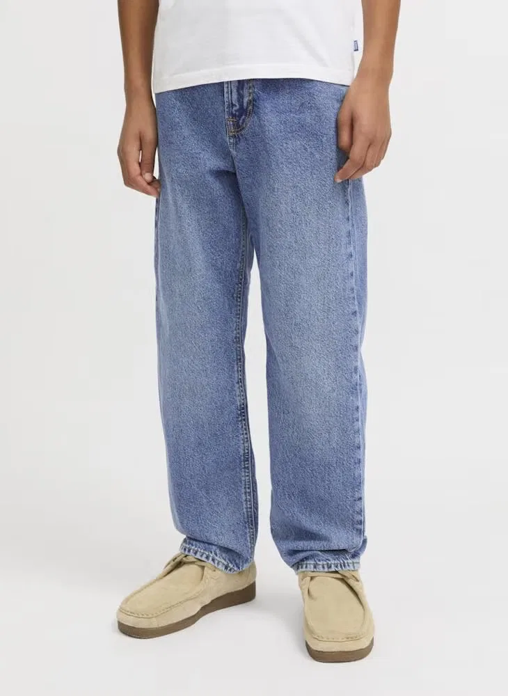 Jack & Jones Junior Джинсы свободного кроя для подростков, синий деним