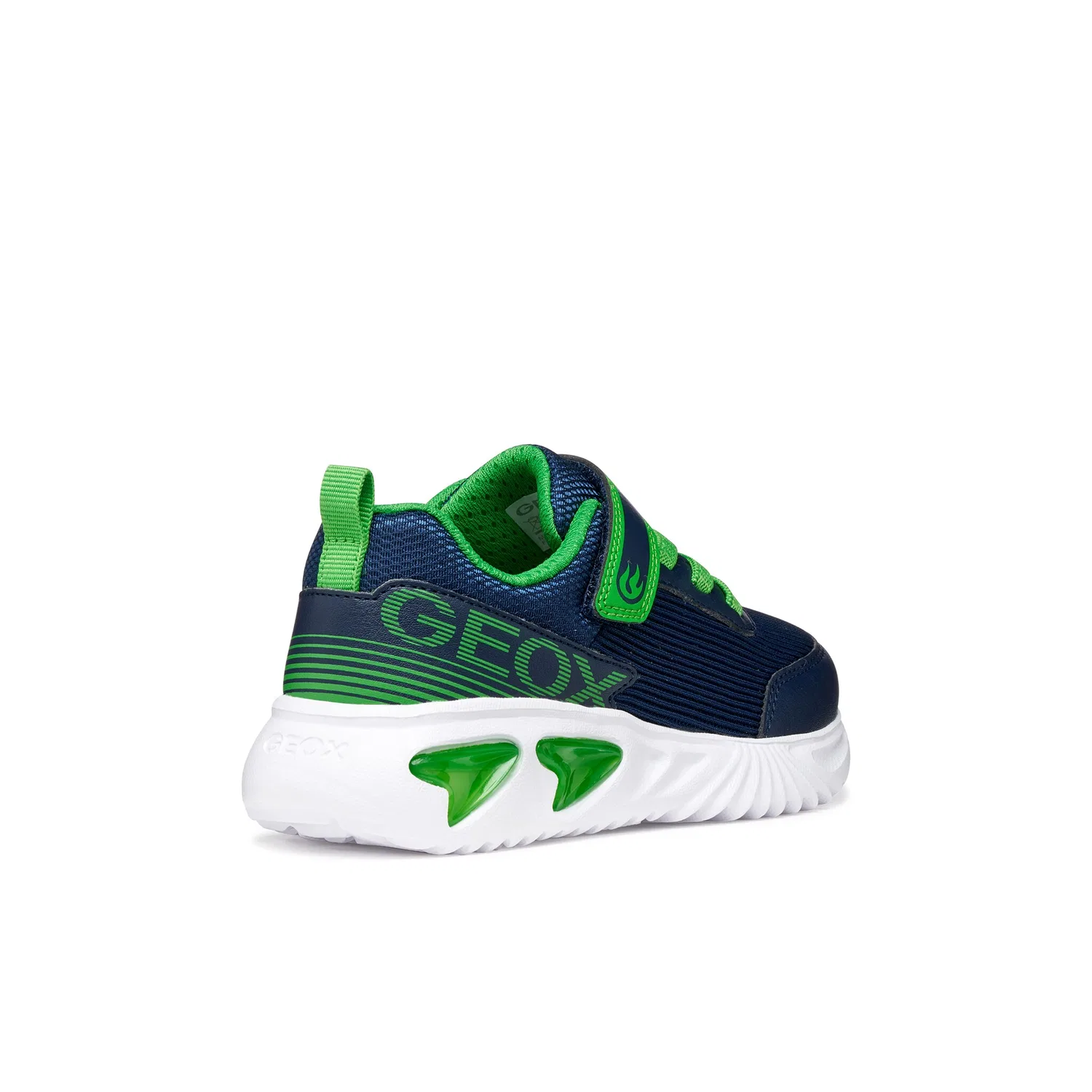 Детские кроссовки с подсветкой Geox, Navy/Light Green — фото 4