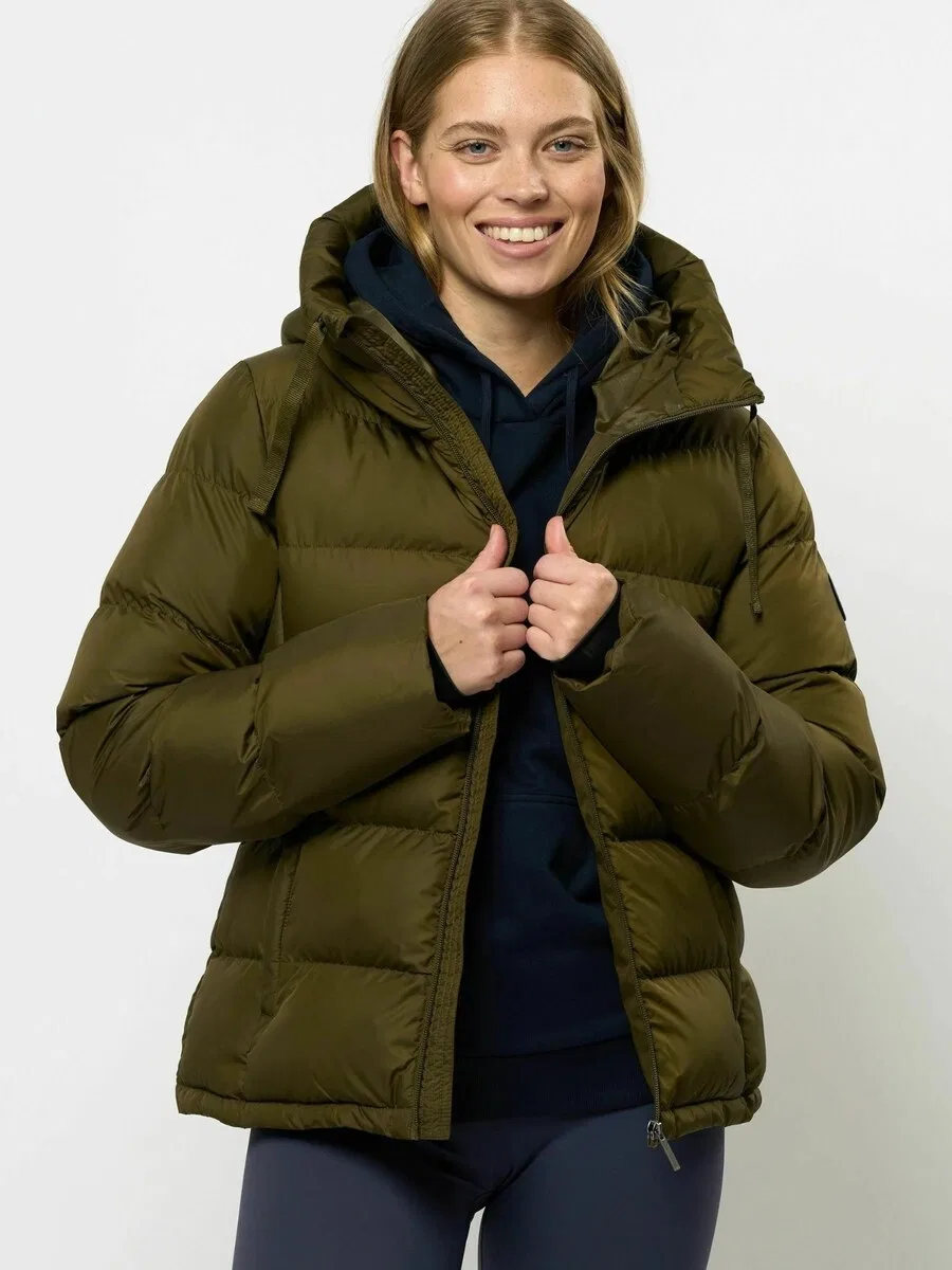 Зимняя куртка U.S. Polo Assn. 'UWGigi' оливкового цвета — фото 3