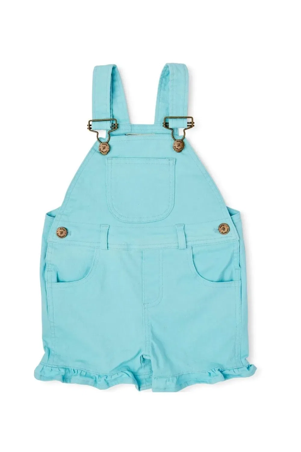 Детские шорты-комбинезон с оборками Dotty Dungarees, Mint