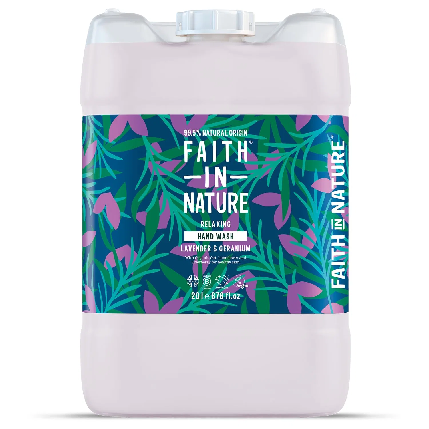 Жидкое мыло для рук Lavender Geranium, FAITH IN NATURE, 20 л