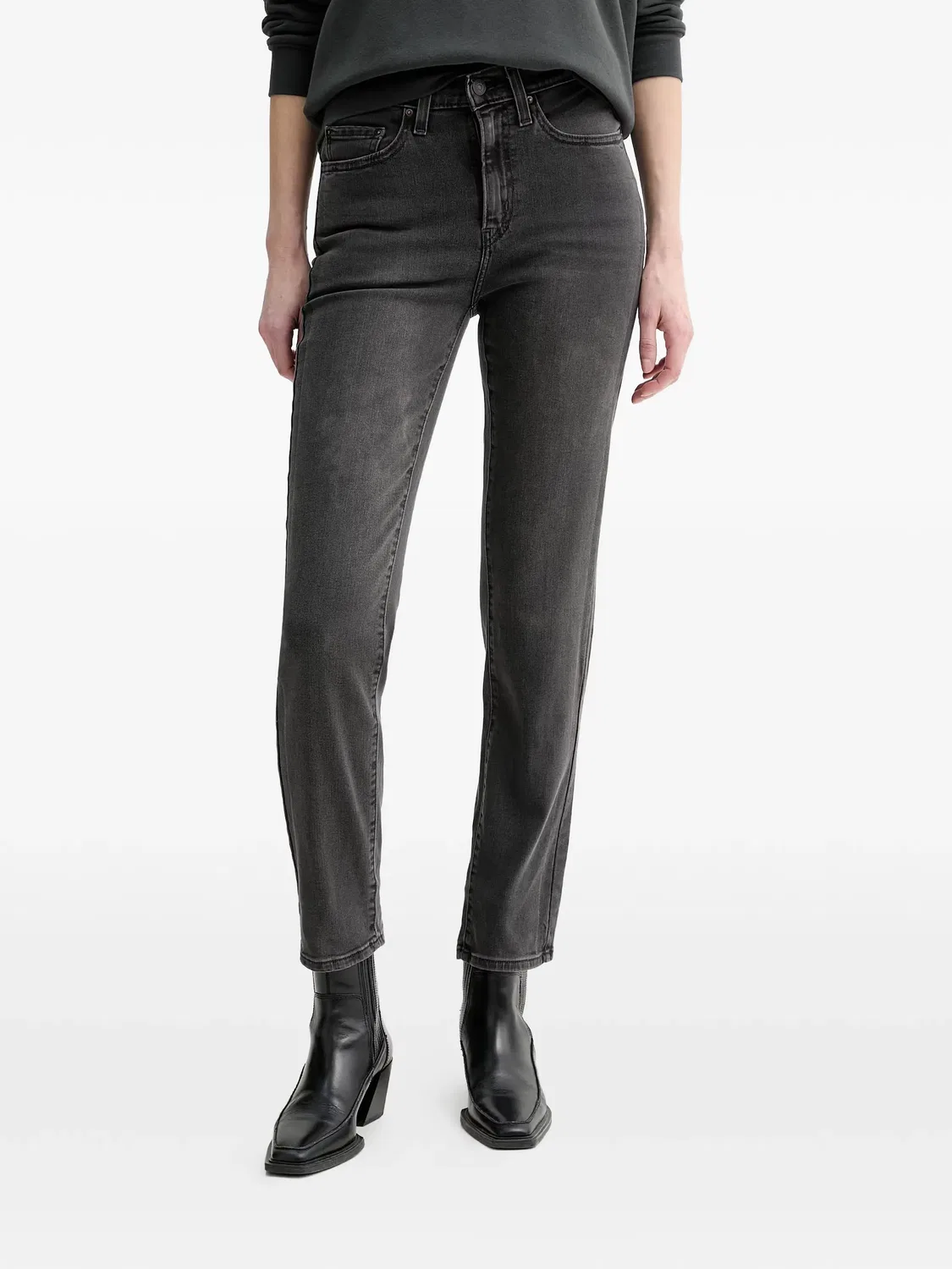 Джинсы 724 серые Levi's, серый