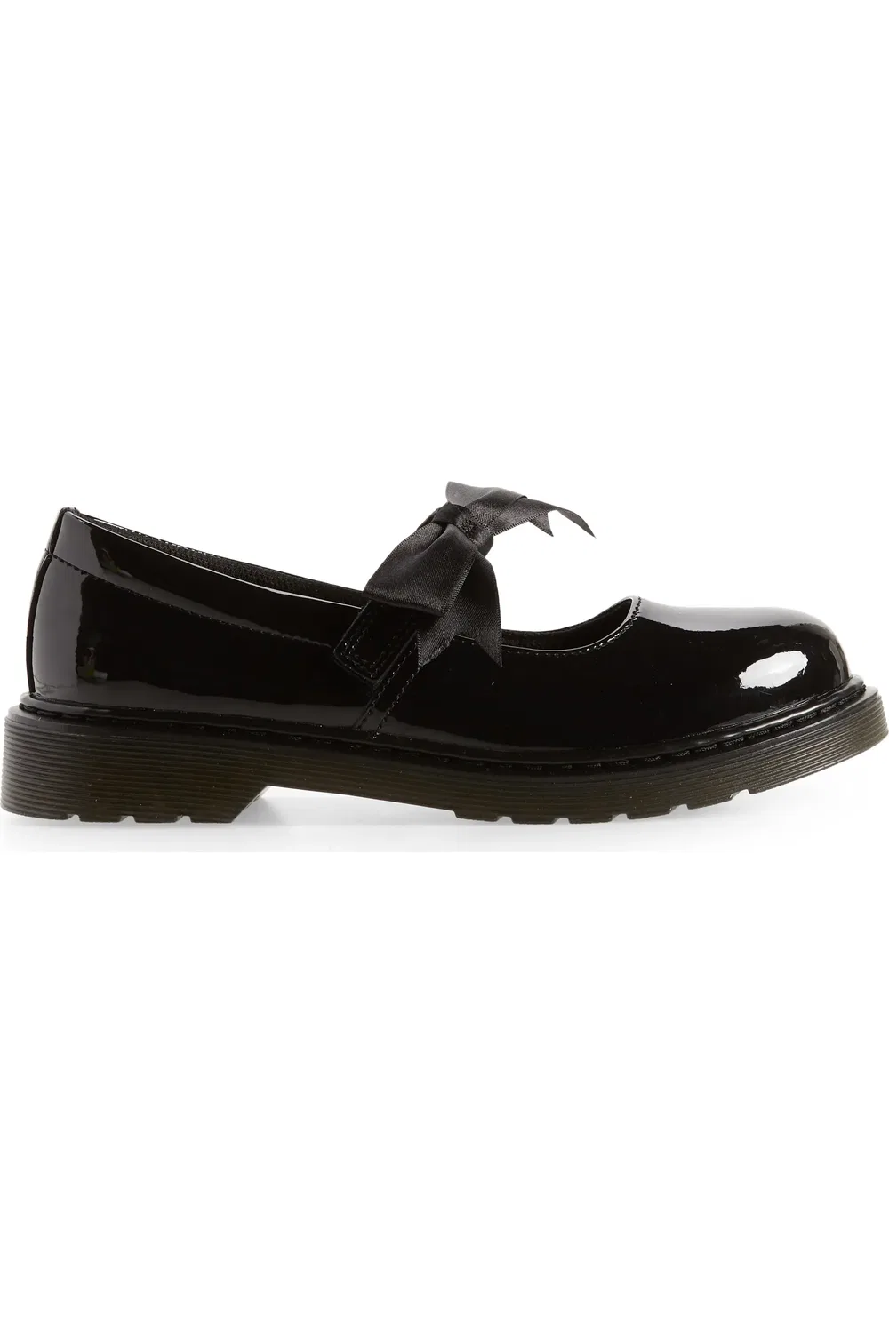 Детские туфли Dr. Martens Maccy II на толстой подошве, лакированная кожа, черный — фото 3