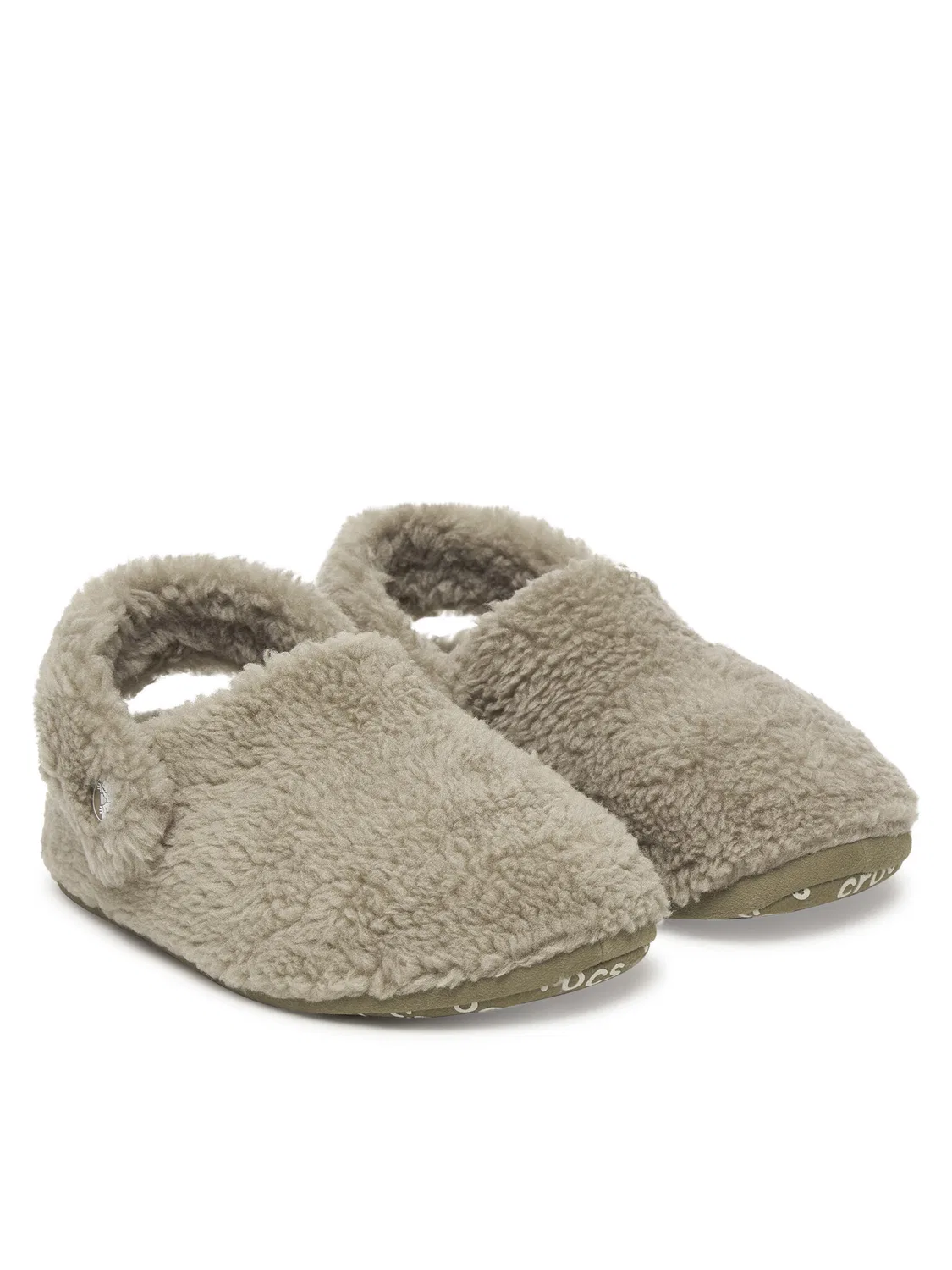 Слиперы для мальчика Classic Cozzzy Crocs, бежевый — фото 2
