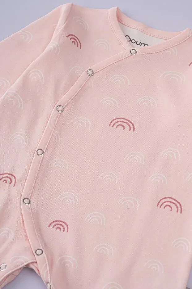 Детский комбинезон для новорожденных с принтом Boumini, Pink — фото 3