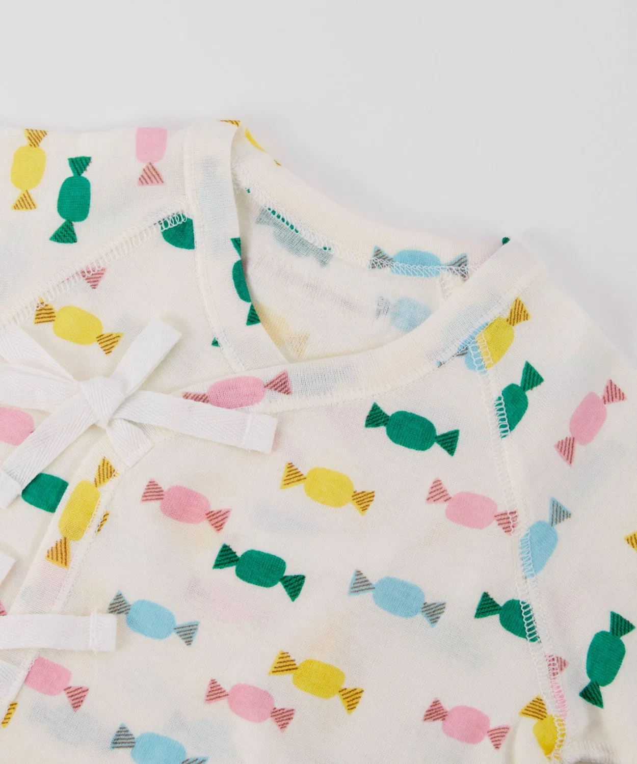 Детский комбинезон-боди с принтом Candy Candy Ocean&Ground, Off White — фото 3