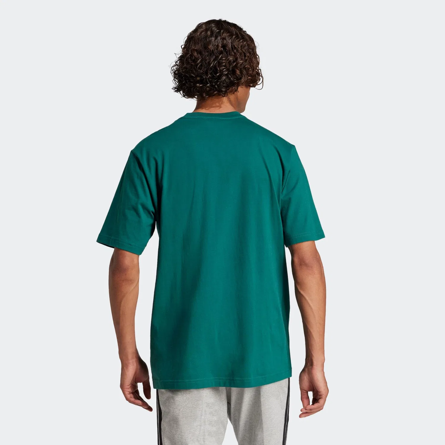 Детская футболка с округлым вырезом Adidas Sportswear, Collegiate Green/Black — фото 3