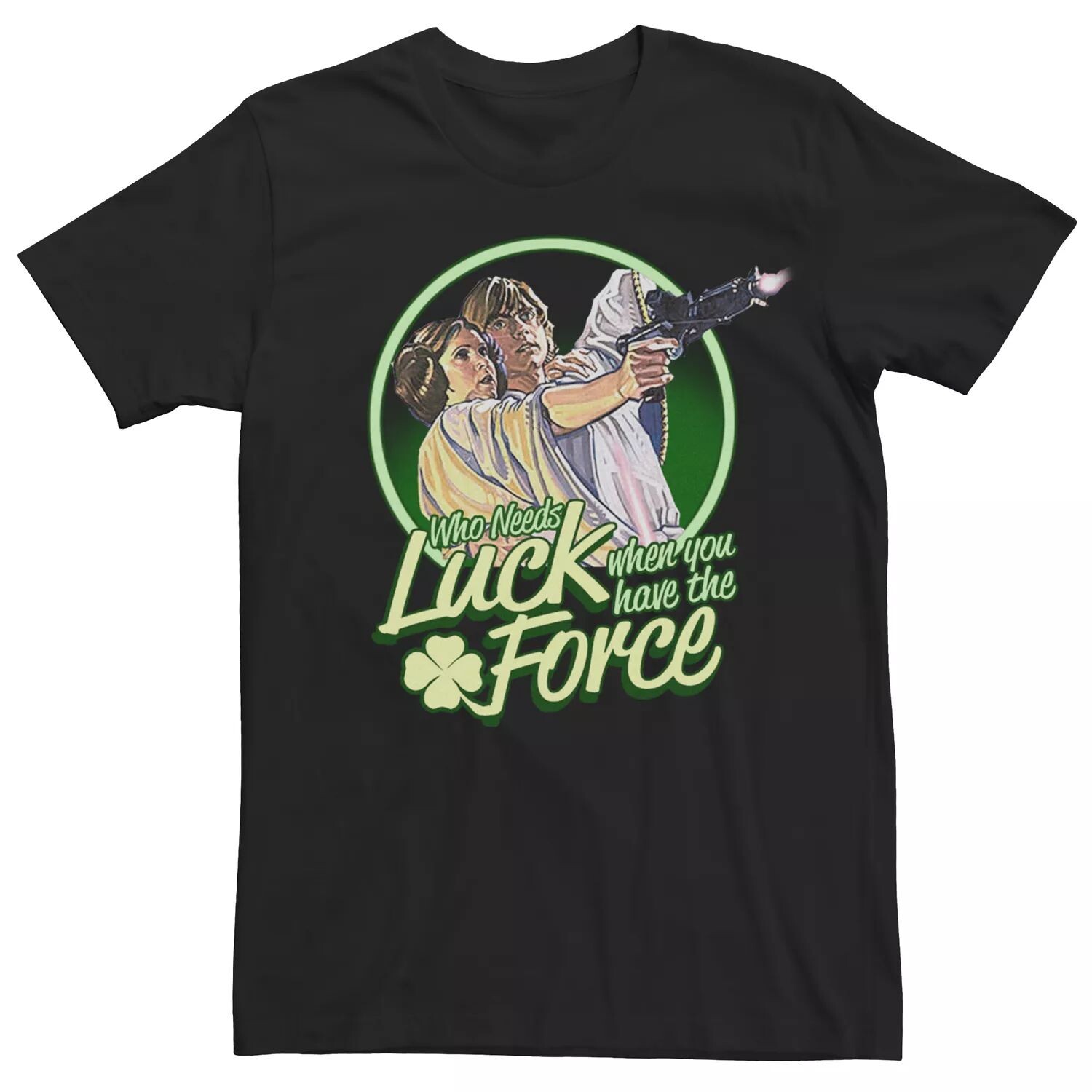 

Мужская футболка Star Wars Force Luck St. Патрика Licensed Character