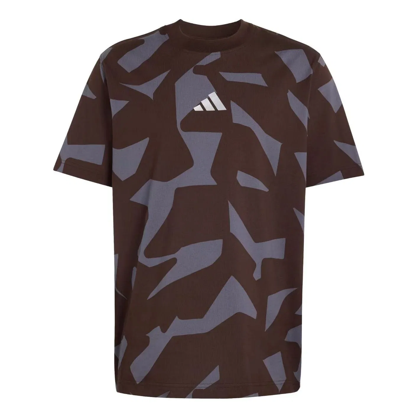 Футболка Adidas AMG Camo с коротким рукавом 'Aurora Coffee Aurora Onix' KQ8353, коричневый