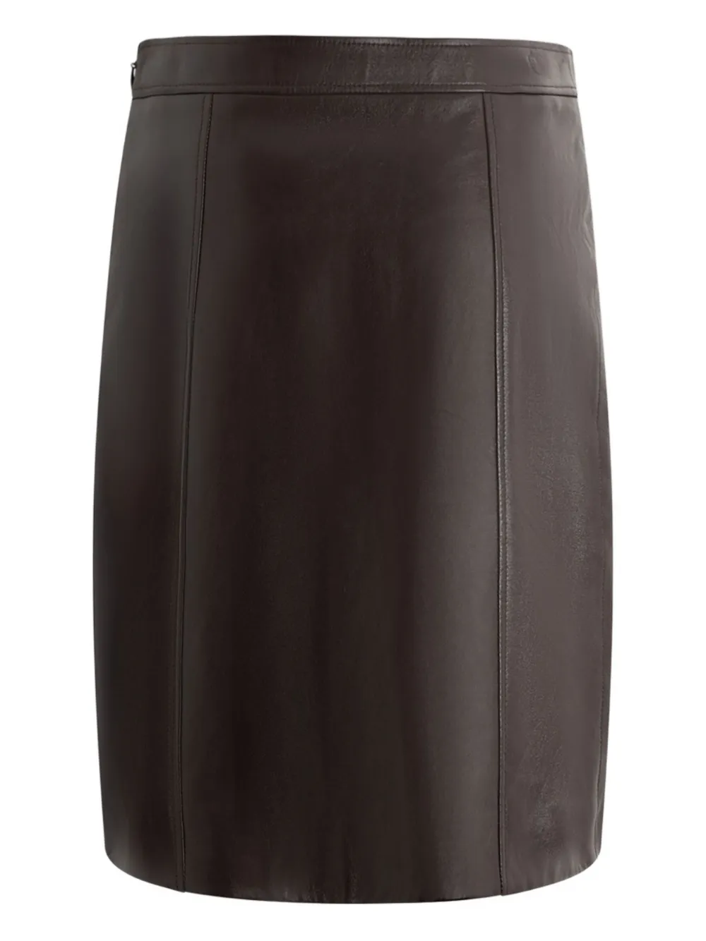 

Кожаная мини-юбка Bally, коричневый