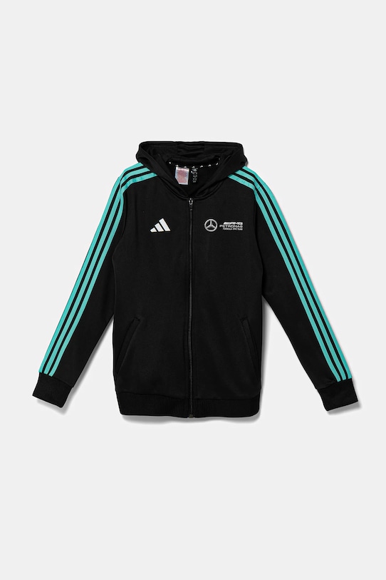 

Детская толстовка Adidas MERCEDES - AMG PETRONAS FORMULA ONE TEAM DNA FULL ZIP HOOD, черный
