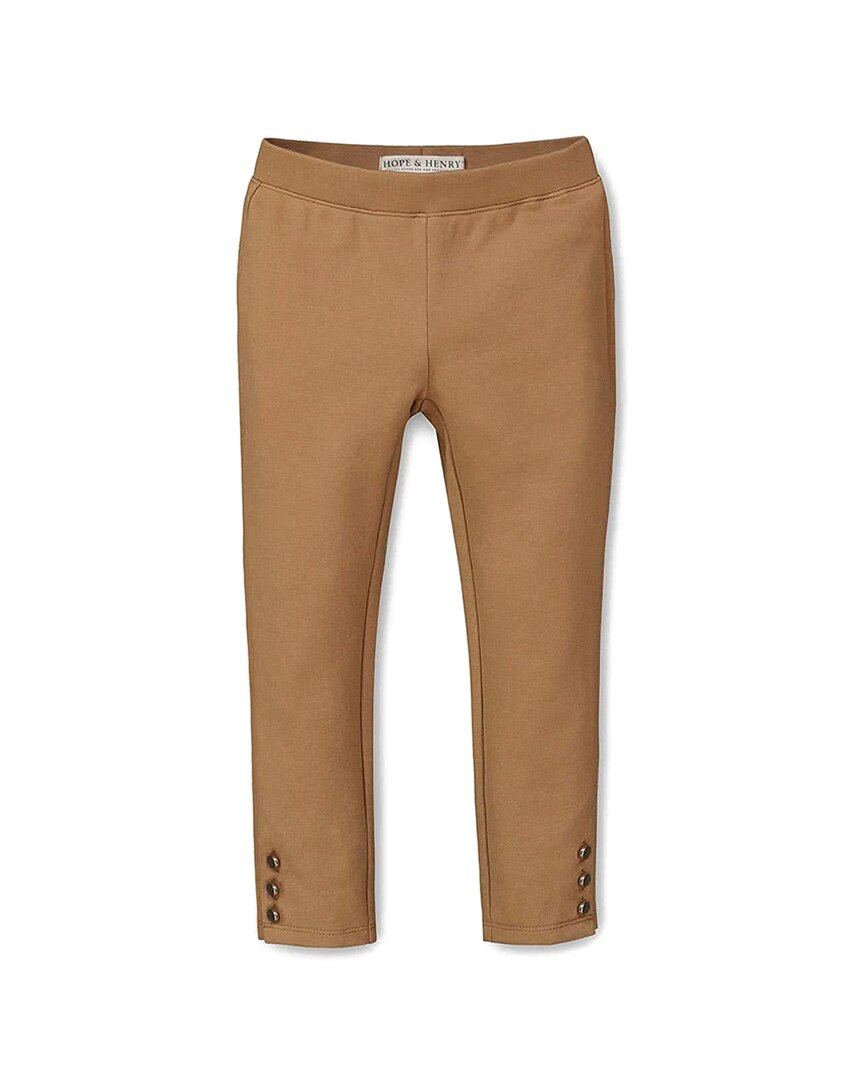 

Хоуп & Хенри понте-брюки на трех пуговицах HOPE & HENRY, коричневый