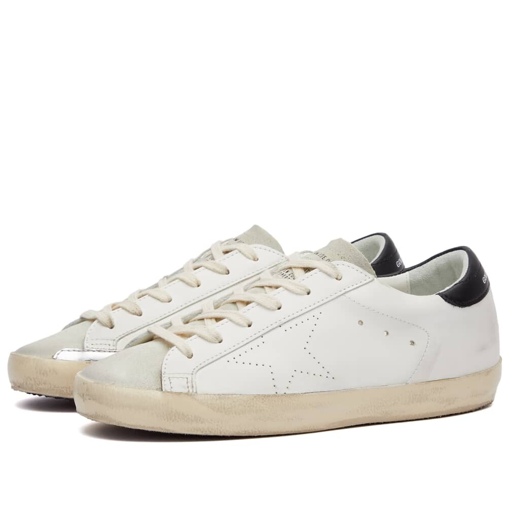 Кожаные кроссовки Golden Goose Super Star, мультиколор