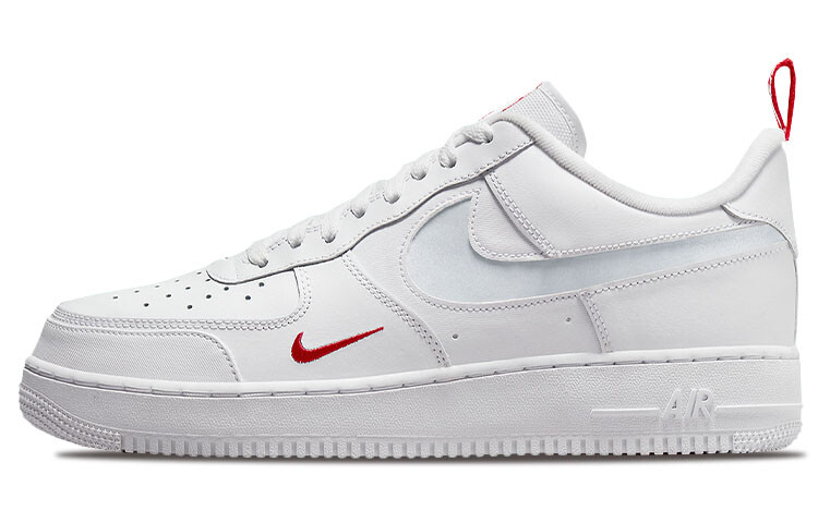 

Nike Air Force 1 Low Reflective Swoosh Белый университетский красный