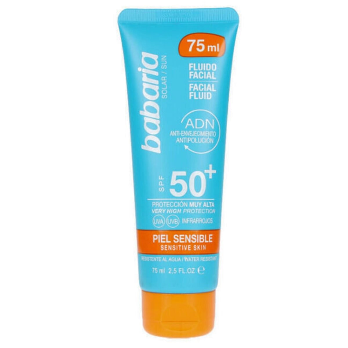 

Babaria, Facial Fluid Sensitive SPF50, солнцезащитная жидкость, 75 мл
