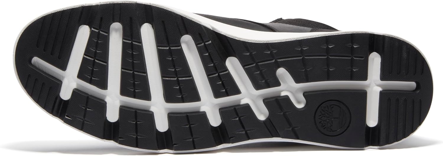 Кроссовки Timberland Mens Parker Street Mid на шнуровке, Black Full Grain — фото 4